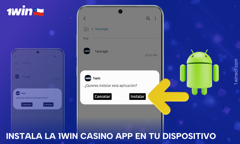Instalar la aplicación del casino 1Win para Android